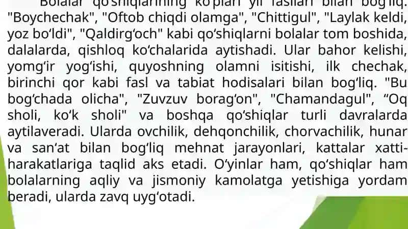 Bolalar qo‘shiqlari 3