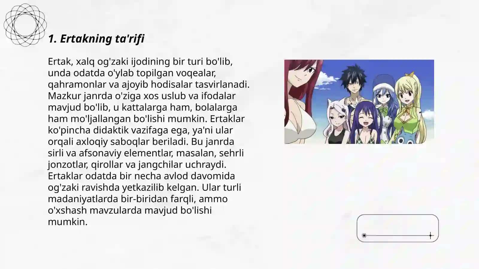 Ertak haqida tushuncha va uning turlari 3