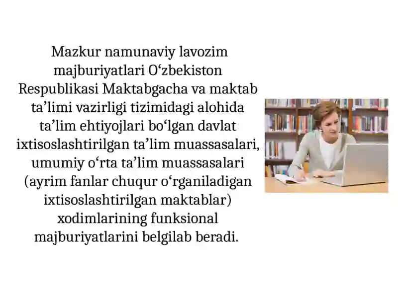 Maxsus maktab oʻqituvchisining malaka va sifi 3