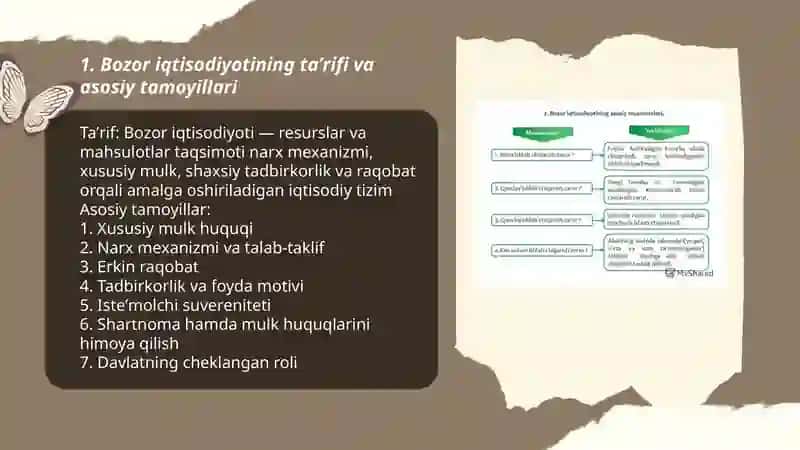 Bozor iqtisodiyotining asosiy muammolari, afzalliklari v kamchiliklari 3