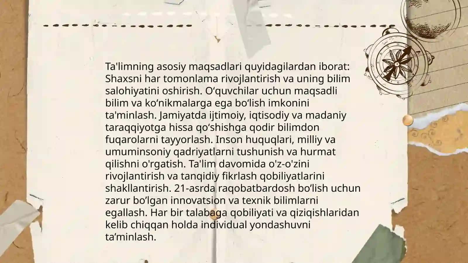 Ta'lim va tarbiyaning o'rni 3