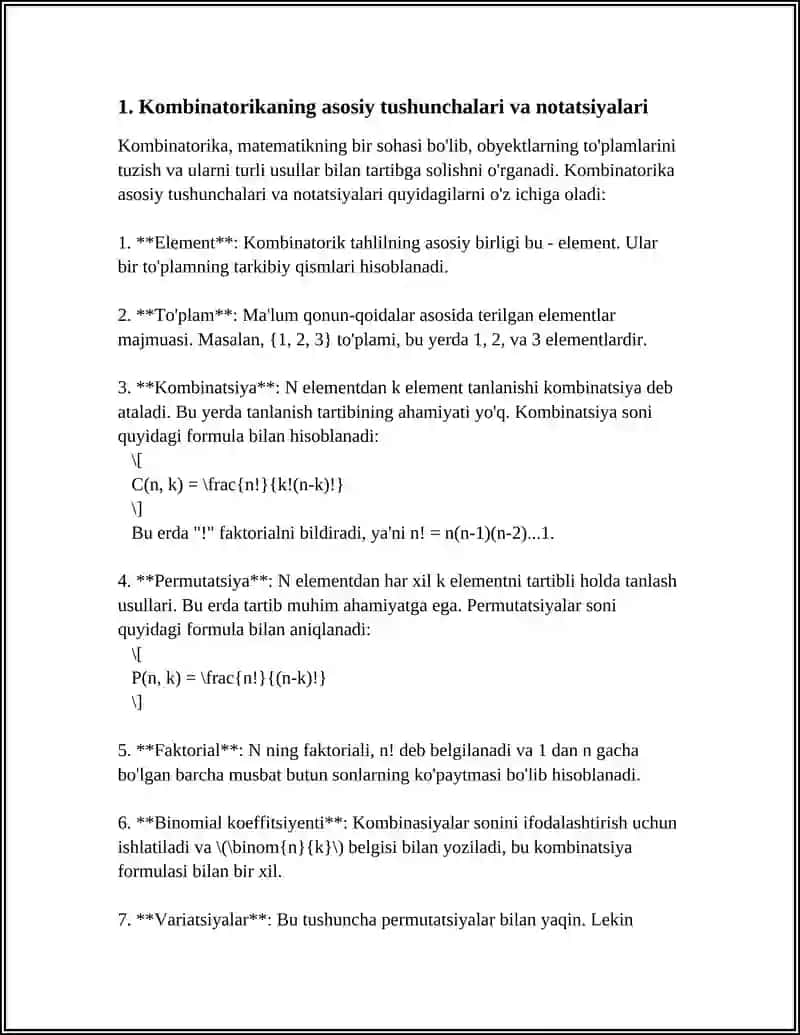 KOMBINATORIKA ELEMENTLARI 3