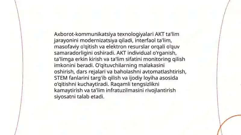Axborot kommunikatsion texnalogiyalar tizimi 3