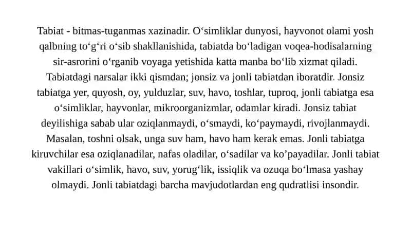 TABIATBILAN TANISHTIRISH TEXNOLOGIYALARI FANINING MAQSAD VA VAZIFALARI 3