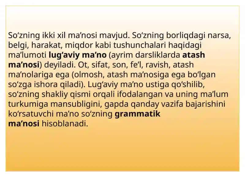 So'zning lug'aviy ma'nosi orqali atamani aniqlash 3