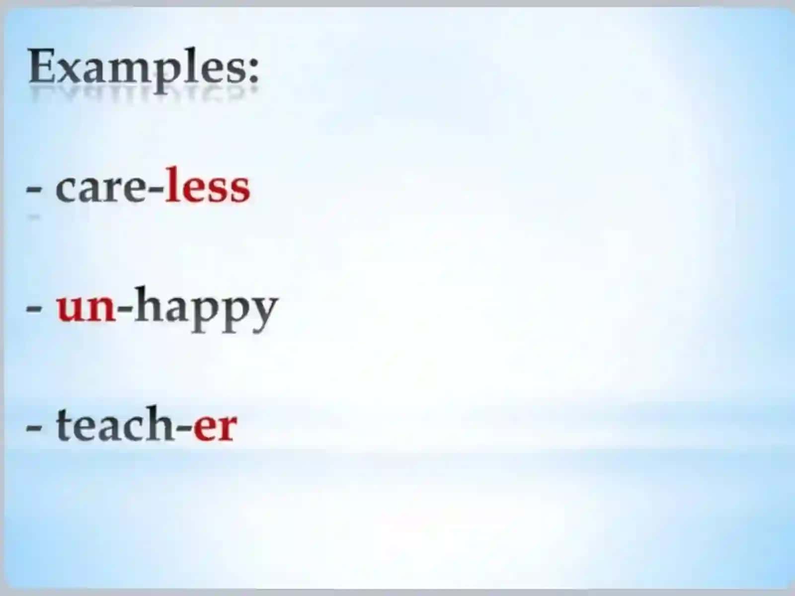 MORPHOLOGY 3