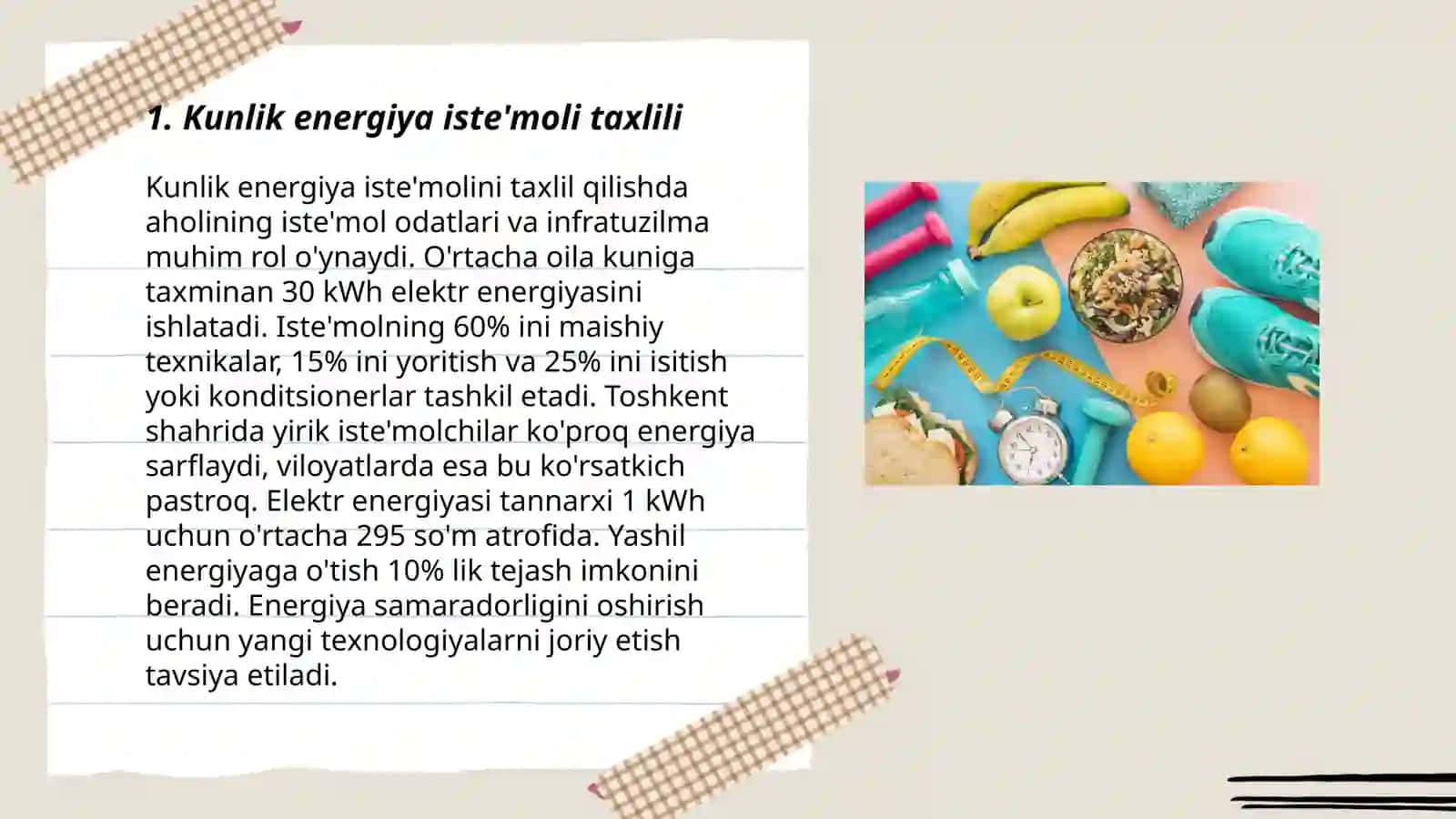 Kunlik energetik sarfini adekvatligini aniqlash 3