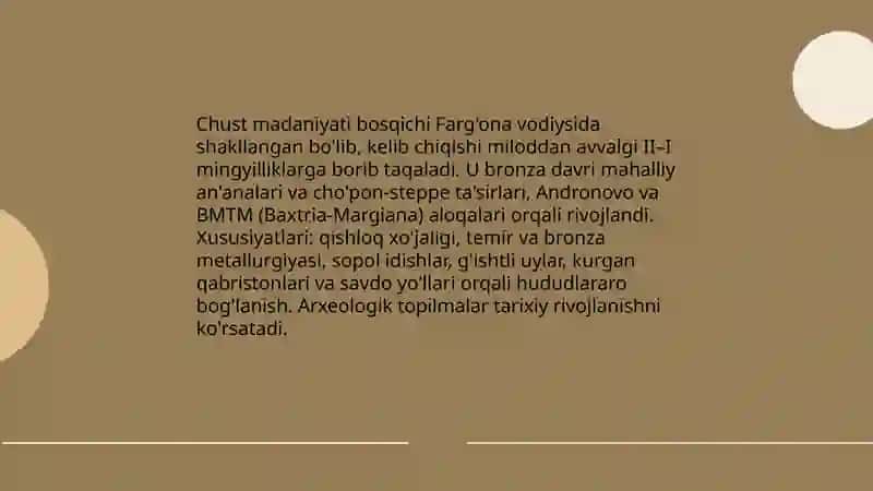 Chust madaniyati bosqichi 3