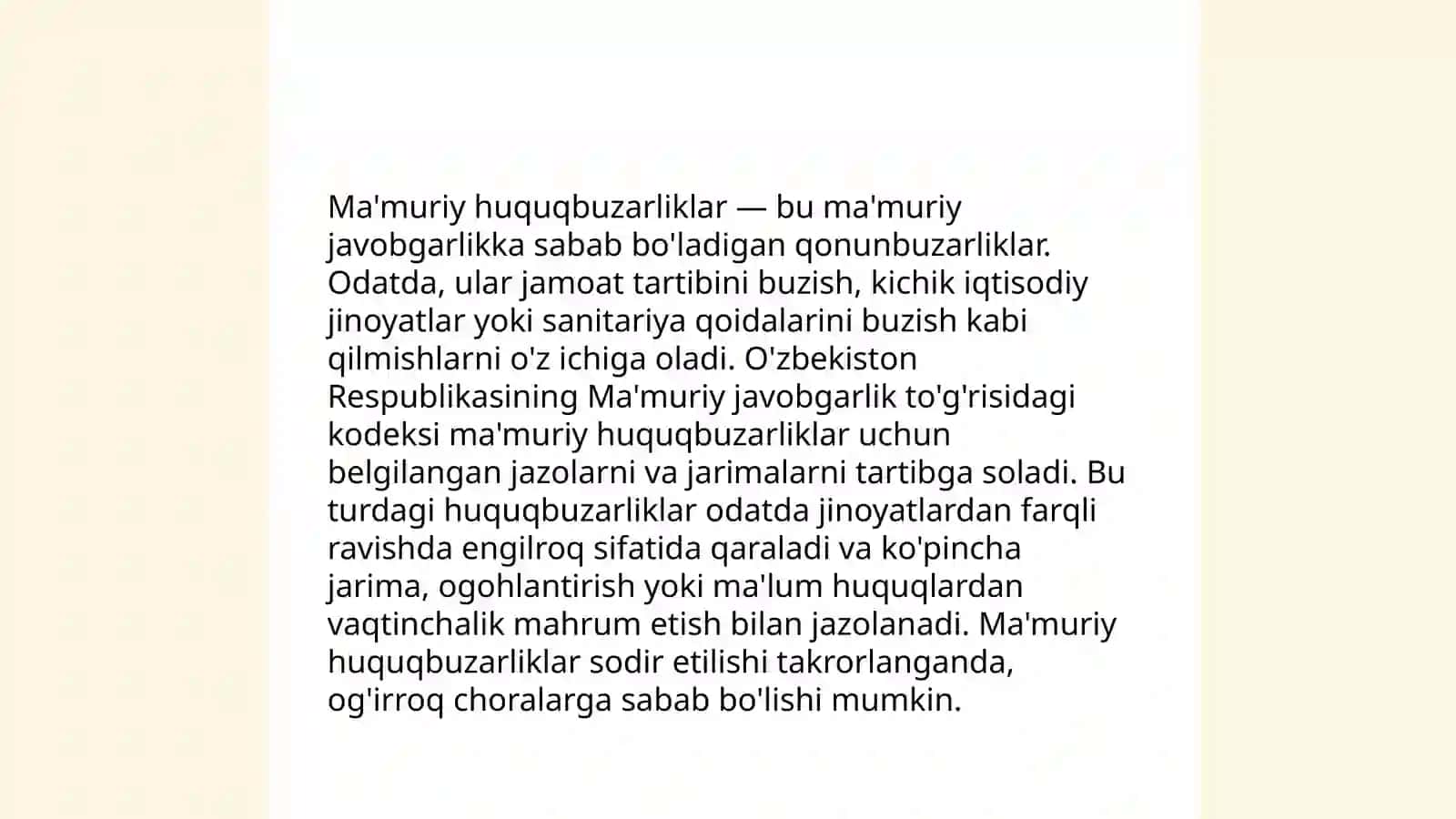 Ma'muriy huquqbuzarliklar tushunchasi 3