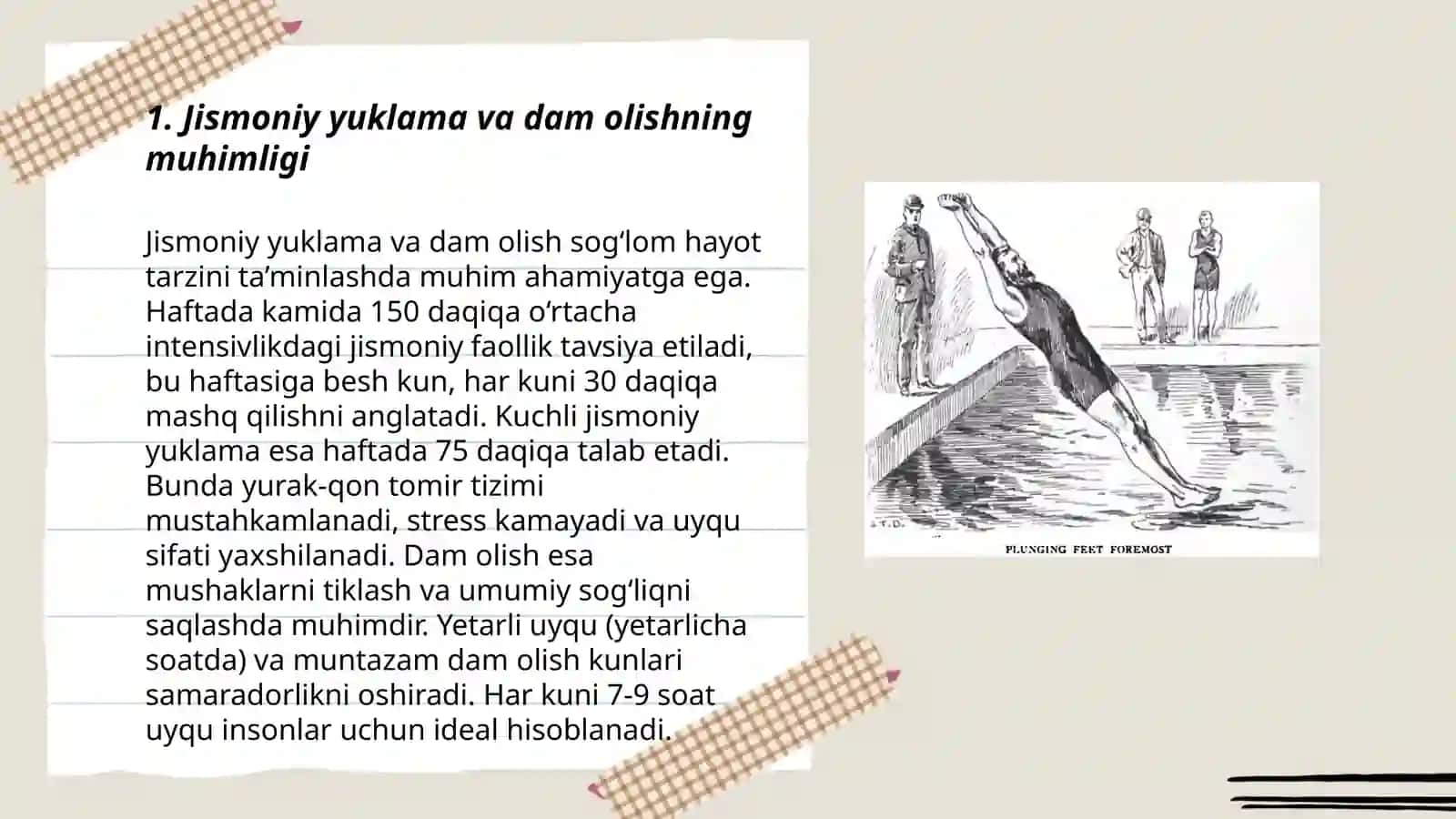 Jismoniy yuklama va dam olishning muhimligi 3