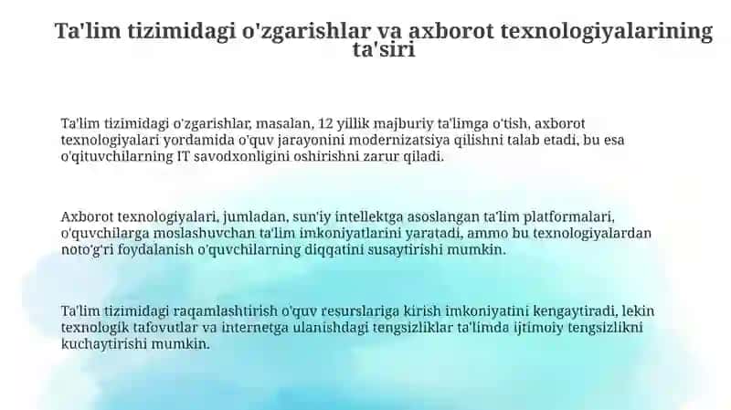 Zamonaviy jamiyatda ta'lim va tarbiya psixologiyaning dolzarb masalalari 3