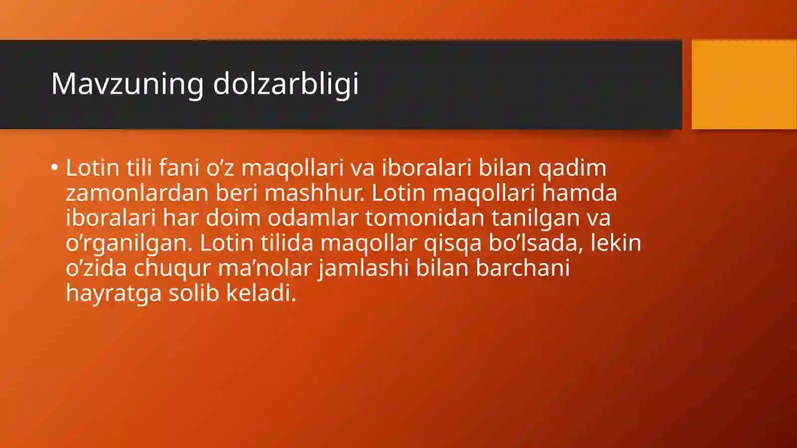Lotin tilidagi maqollar 3