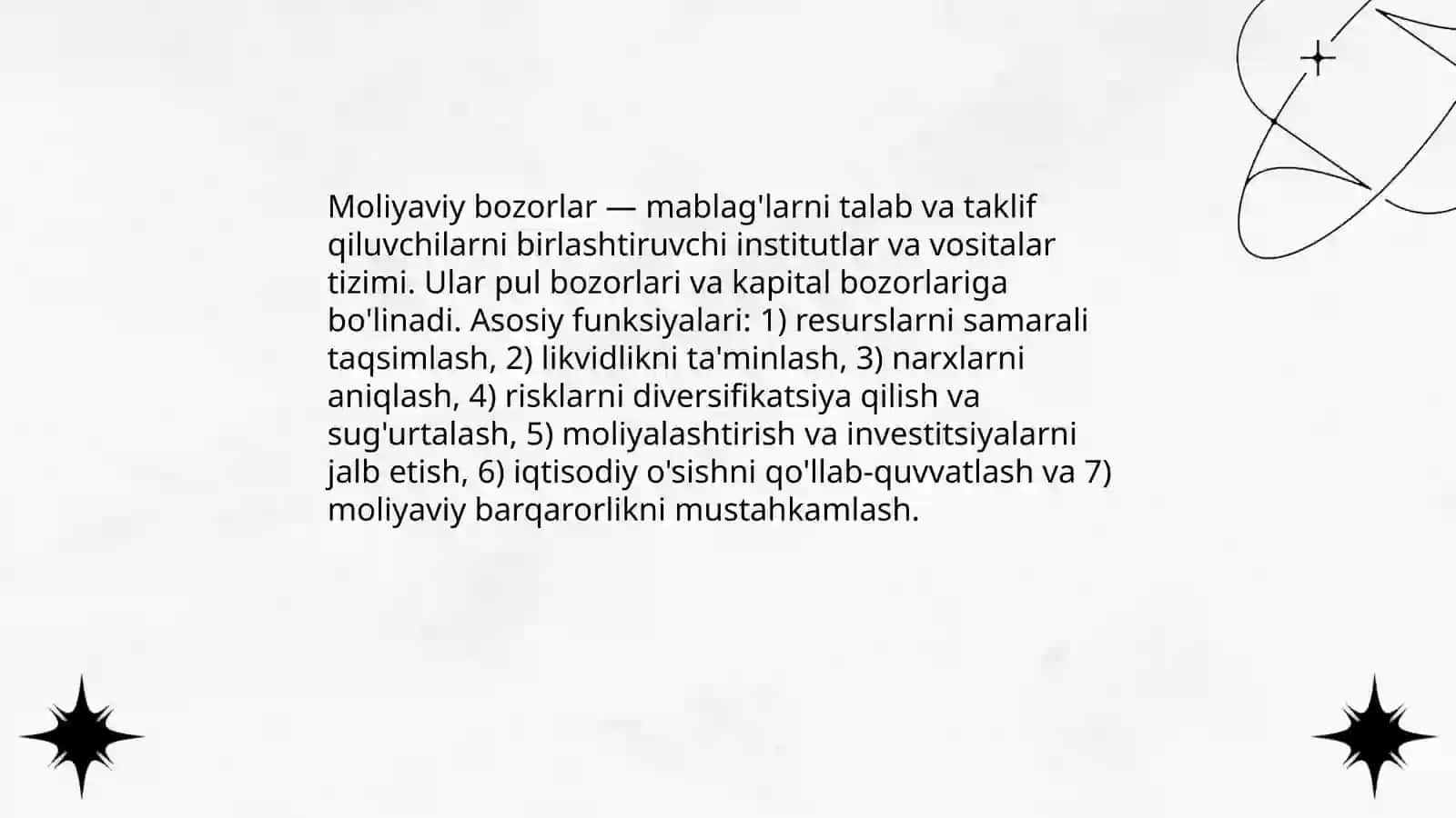 Moliyaviy bozorlar 3