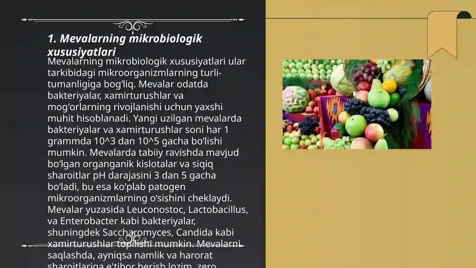 Meva va rezavor mevalar mikrobiologiyasi 3