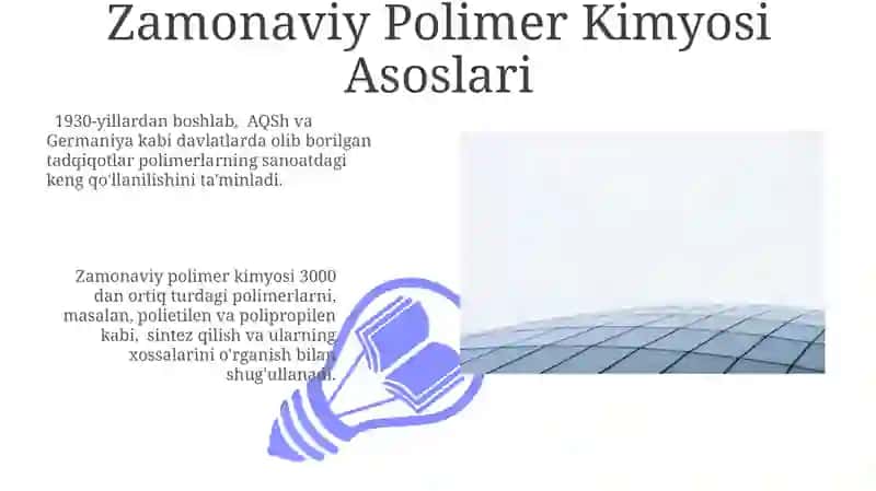 Zamonaviy Polimer Kimyosi Asoslari 3