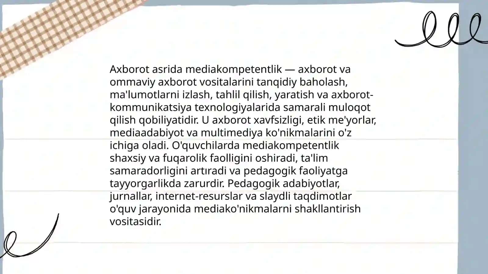 Mediakompetentlikni shakllantirish Pedagogik faoliyatga tayyorlashda 3