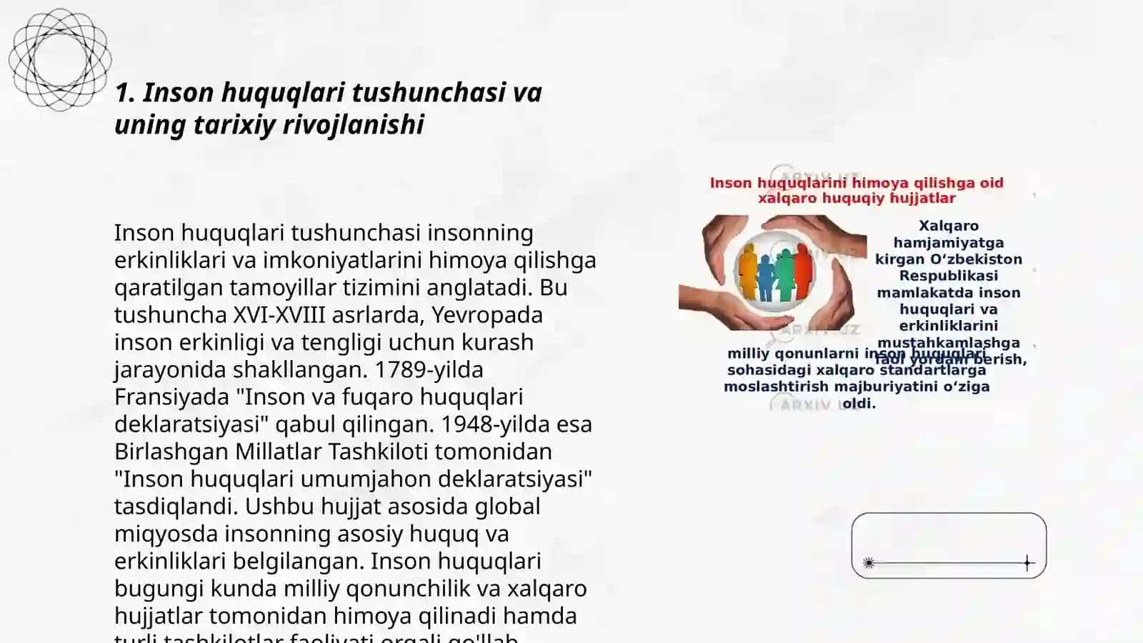 Inson Haq-Huquqlari va Erkinliklari Kafolatining Yaratilishi 3