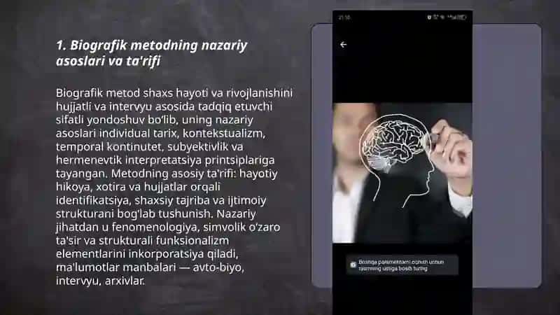 Shaxsni oʻrganishda biografik metodning ahamiyati va qoʻllanish sohalari 3