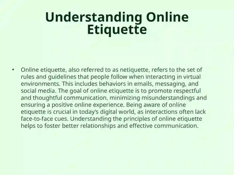 Online Etiquette and Gadgets in Our Life 3