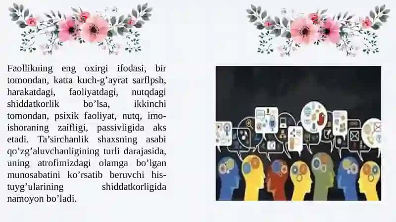 Ixtiyoriy xulq-atvor va faoliyatning boshqarishning psixofiziologik mexanizmlari 3