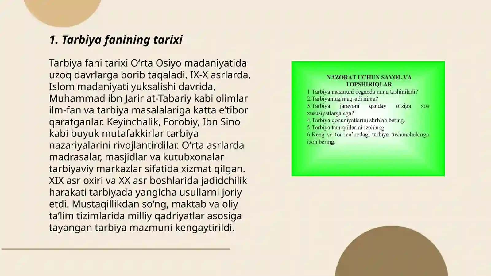 Tarbiya fanining tarixi 3