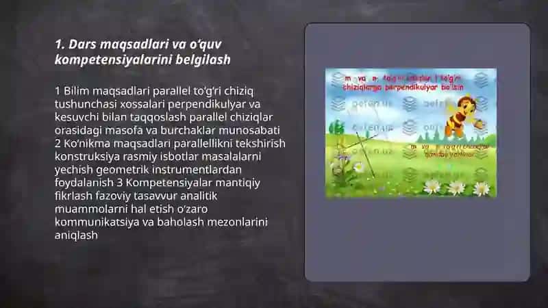 Parallel to‘g‘ri chiziqlar mavzusini o‘qitish metodikalari 3