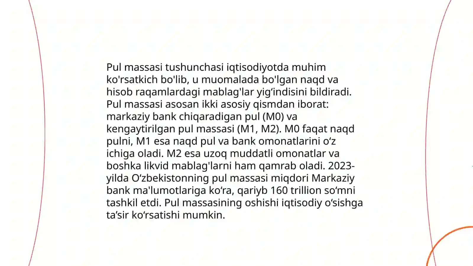 Pul Massasi va Uni Xisoblash Usulari 3