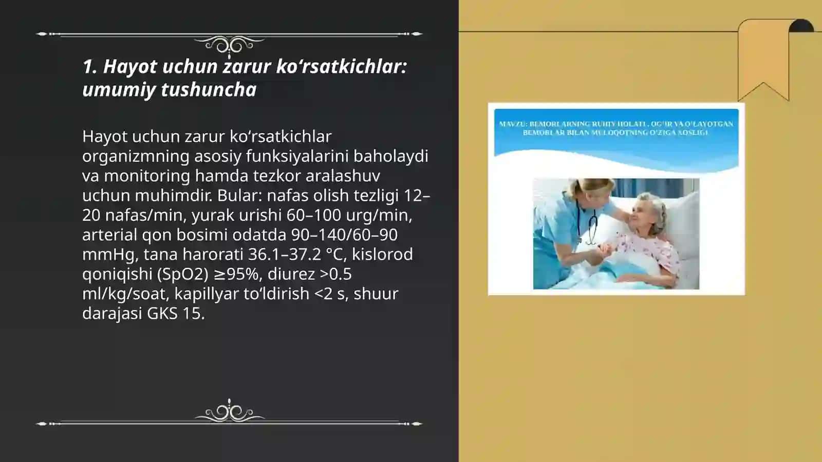 Bemorlarni funksional holatini baholash 3