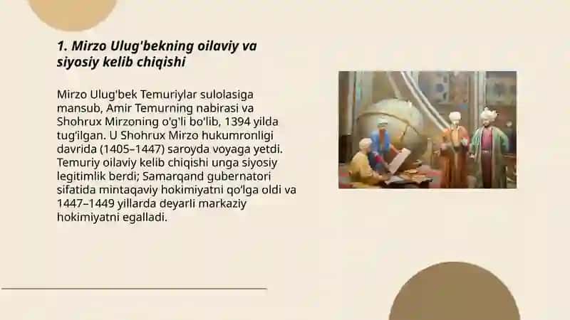 Mirzo Ulug'bek davlat arbobi va buyuk olim 3