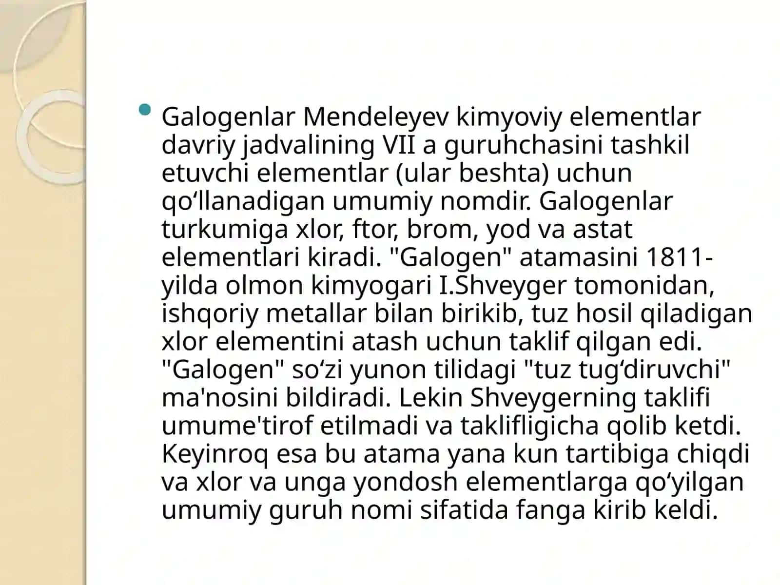 Galogenlar haqida tushuncha 3