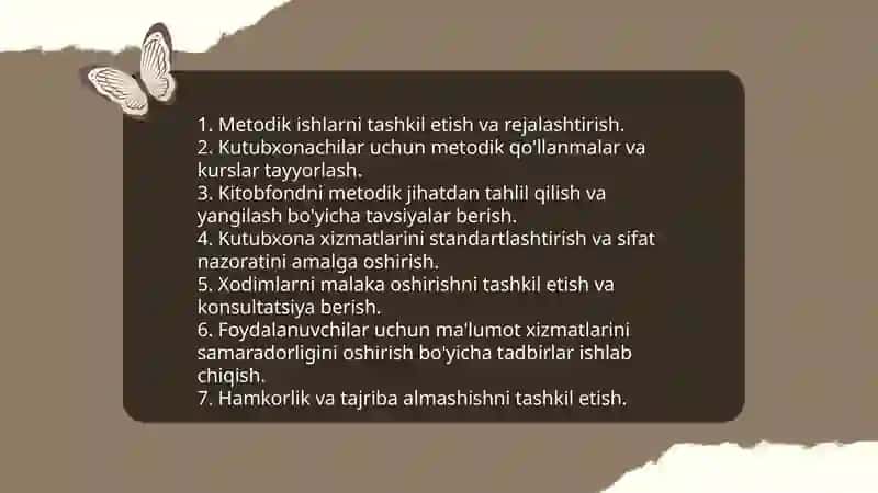 Kutubxonachining metodist va konsultant sifatidagi faoliyati 3