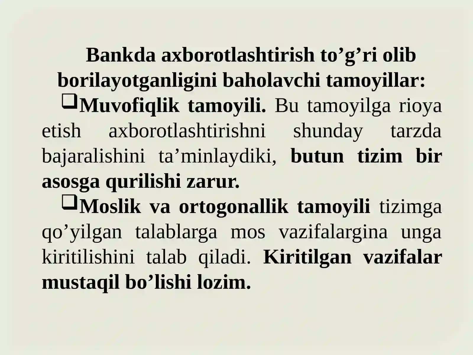 Bank faoliyatida axborot kompleksi vatexnologiyalari 3