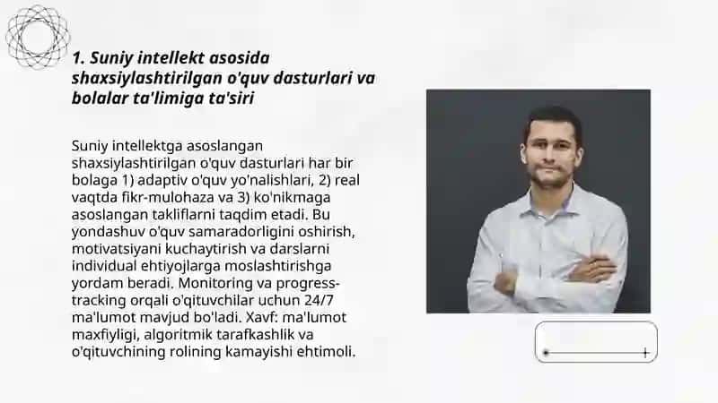 Suniy intellektni bolalar o'qishini rivojlantirishga ta'siri 3
