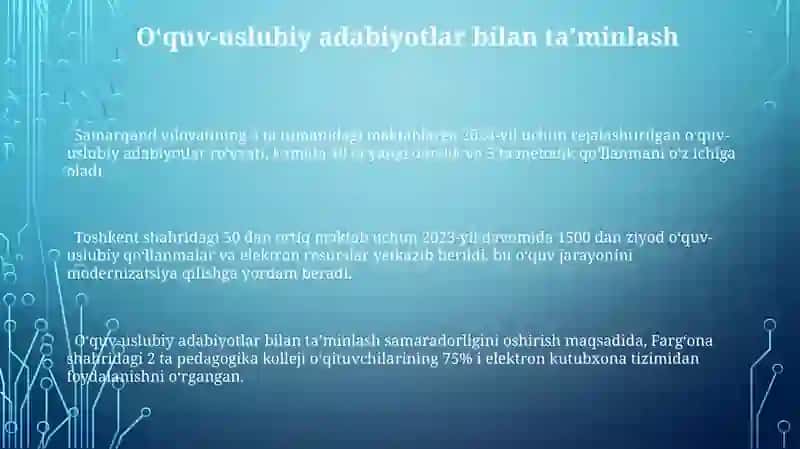 Metodik Ishni Rejalashtirish va Tashkil etish 3