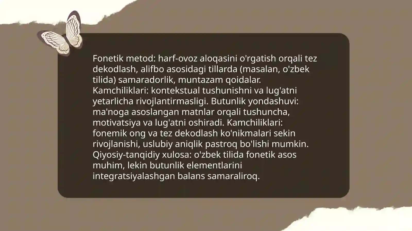 Savod o'rgatish metodlariga qiyosiy-tanqidiy taxlil 3
