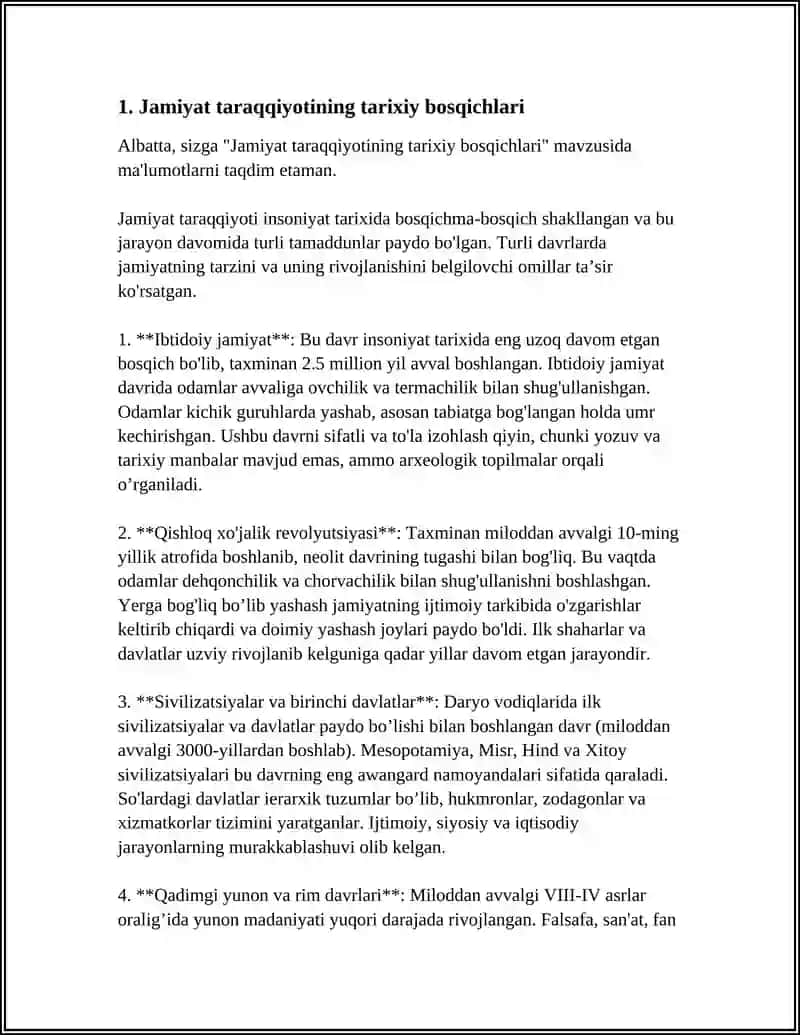JAMIYAT TARAQQIYOTIDA TARIX MAZMUNI,YO'NALISHLARI VA KONSETSIYALARI 3