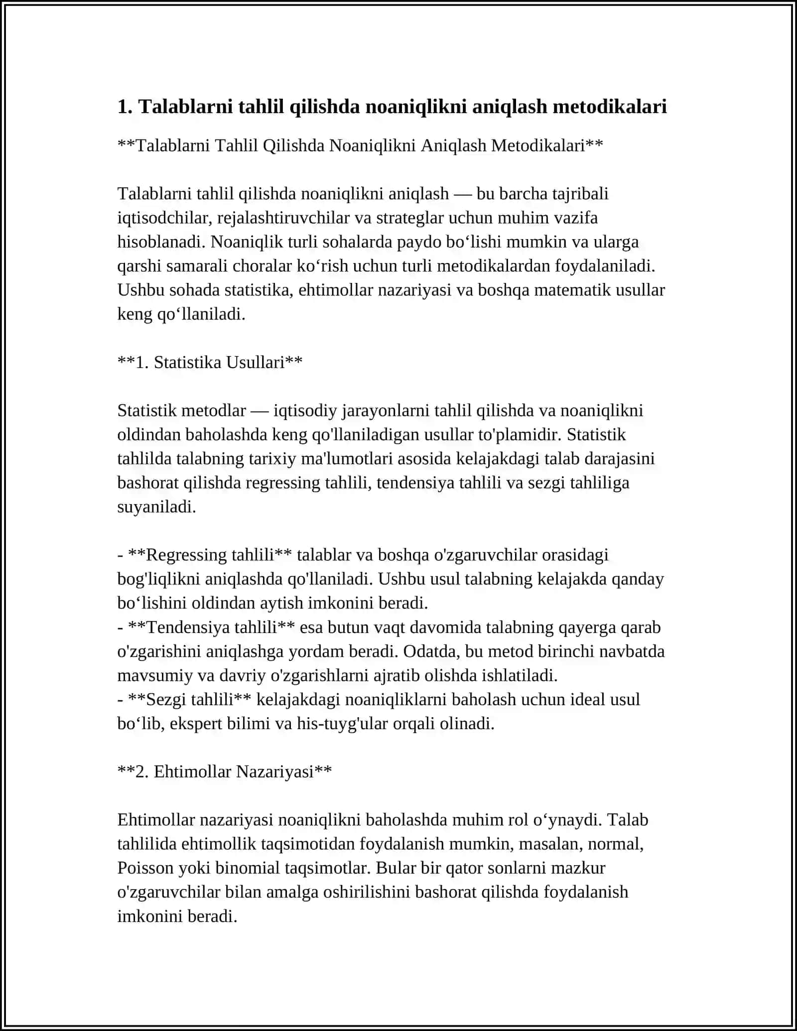 Talablarni Tahlil Qilishda Noaniqlikni Aniqlash Metodikalari 3