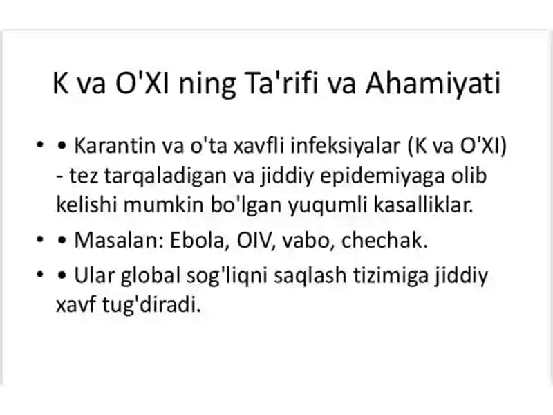 Karantin va O'ta xavfli infeksiyalar 3