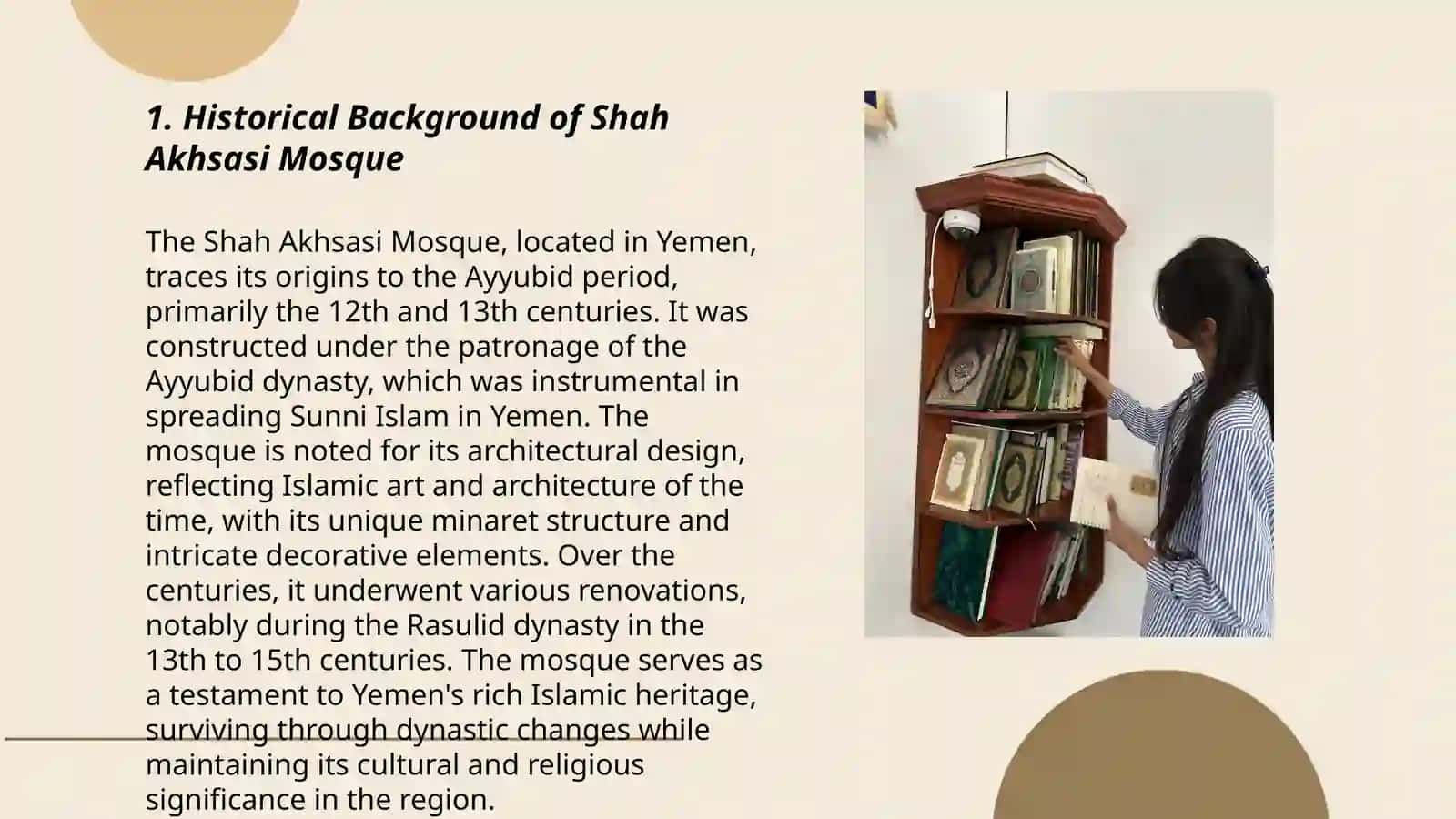 Shah Akhsasi Mosque Presentation 3