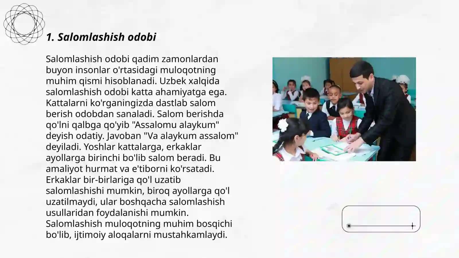 Salom berish odobi 3