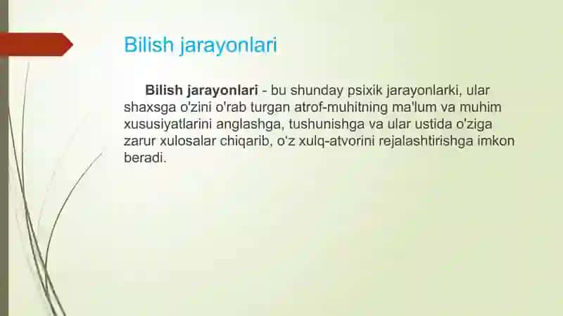 Bilishjarayonlari 3