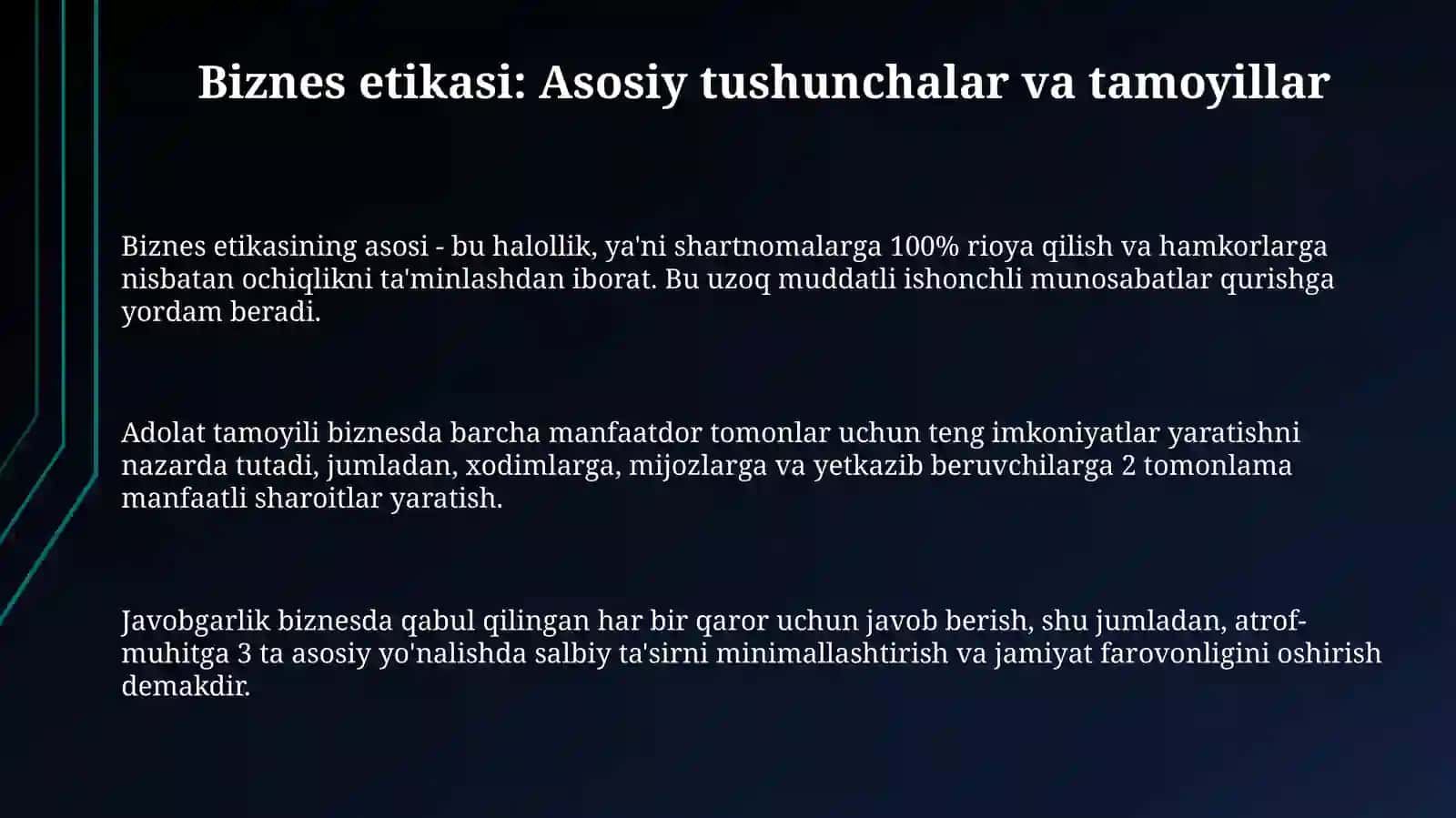 Biznes etikasi 3