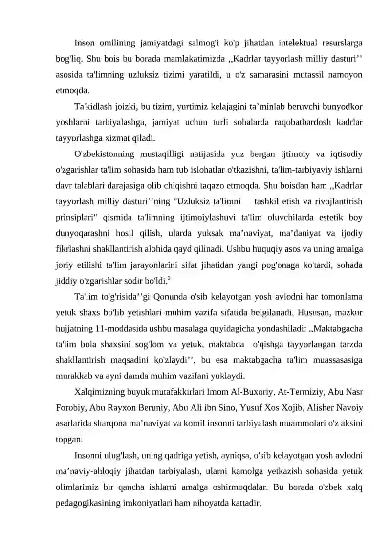 Kadrlar tayyorlash milliy dasturi 3