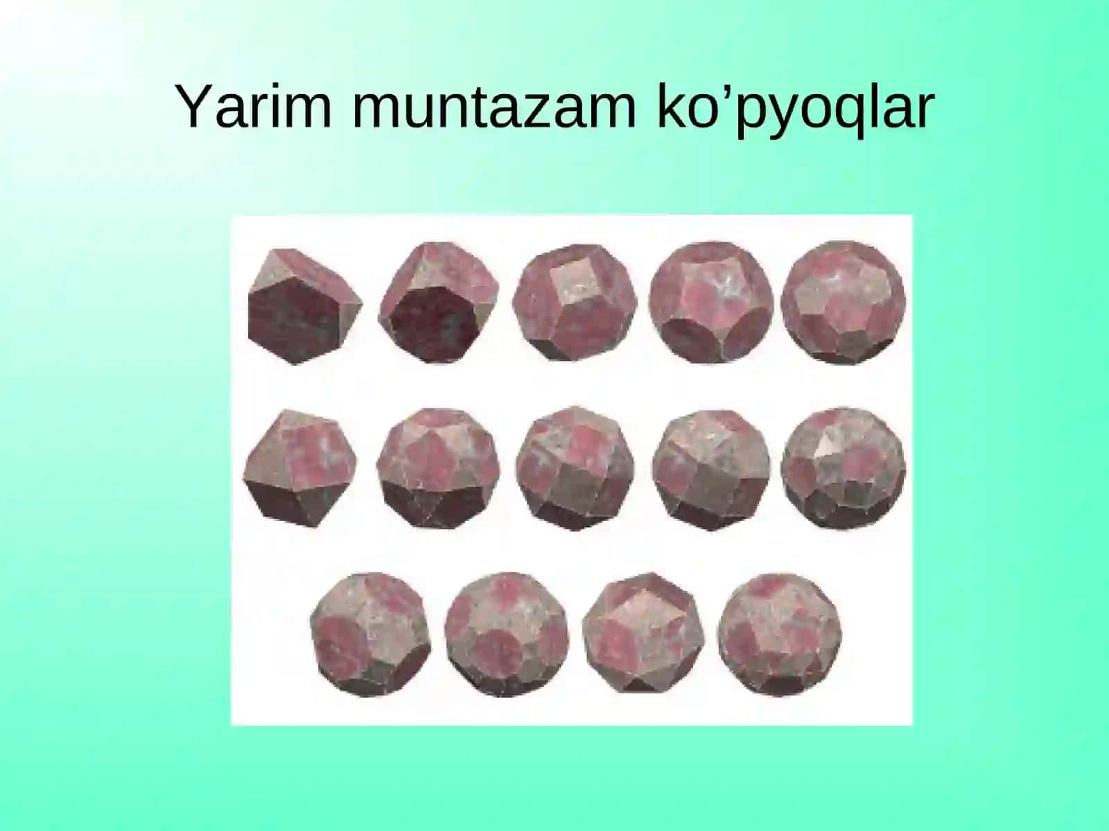 Ko’pyoqlar dunyosi 3