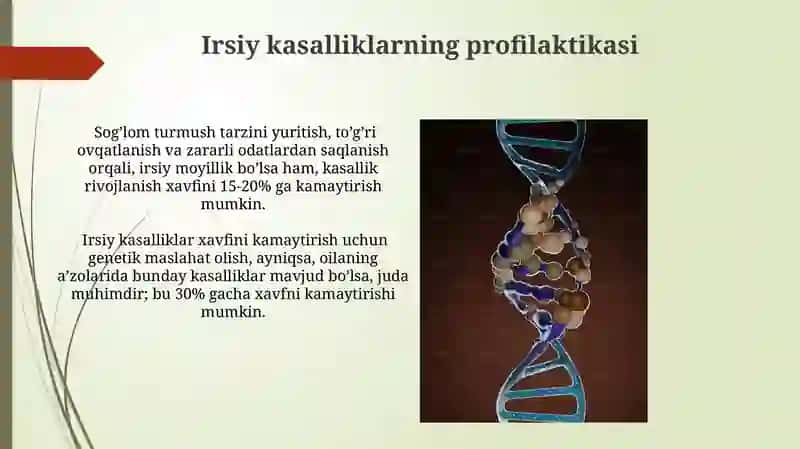 Irsiy Kasalliklar: Xromosomali Kasalliklar, Gen Kasalliklari va Irsiy Moyilliklar 3