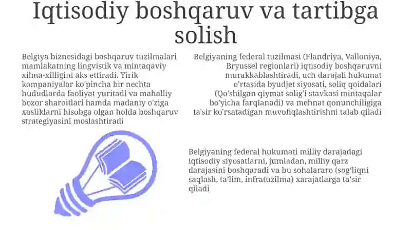 Belgiya boshqaruv tizimi va menejmenti 3