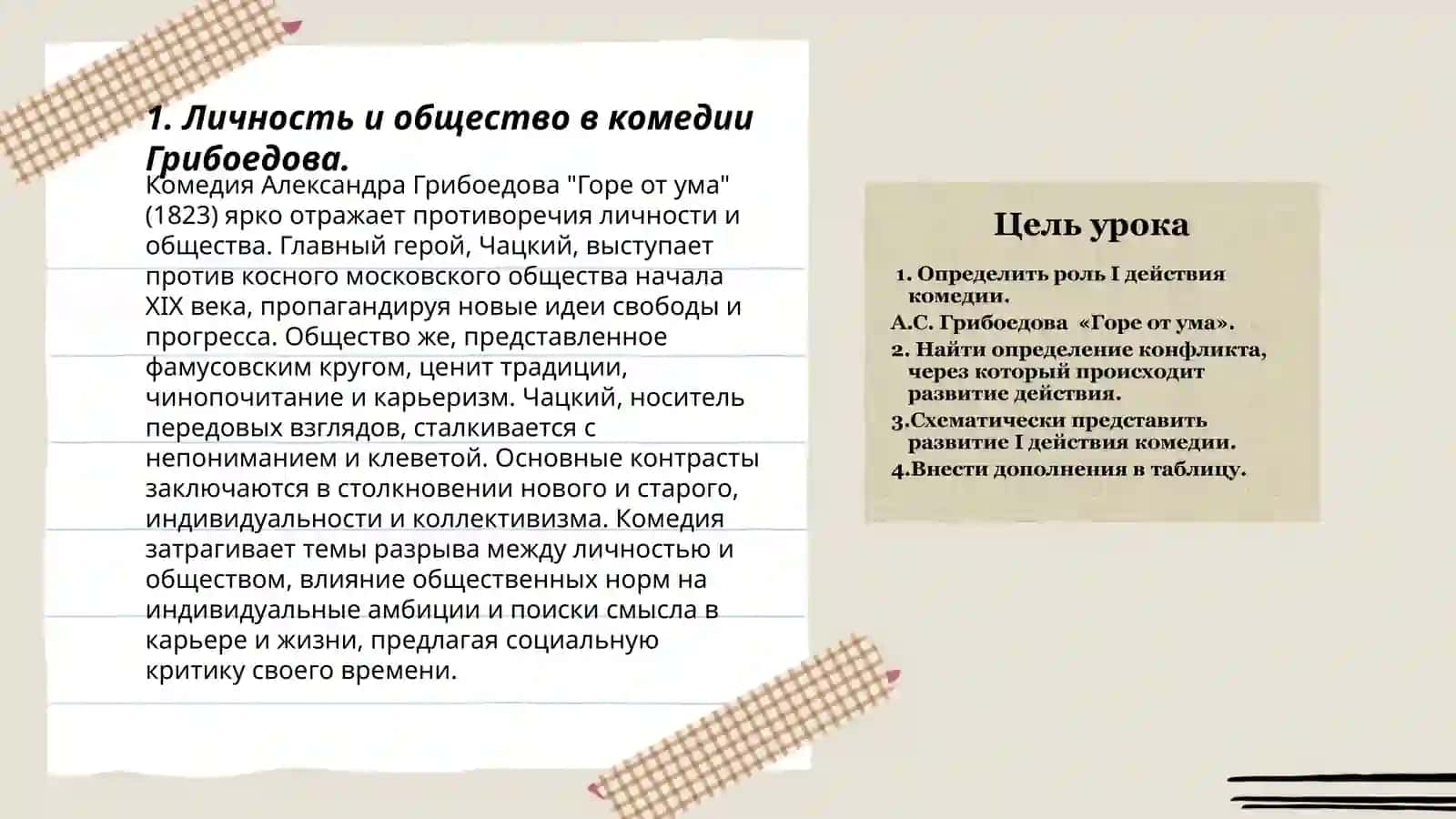 Комедия Грибоедова Горе от ума: идейная структура, поэтика, литературные контексты 3