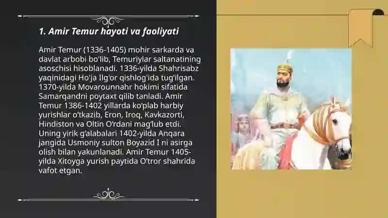 Amir Temur buyuk davlat arbobi 3
