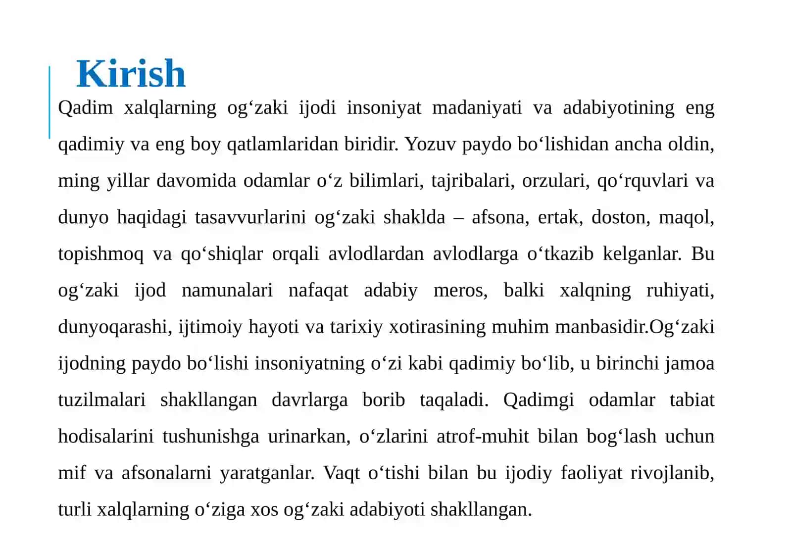 Qadim xalqlar og‘zaki ijodi namunalari 3