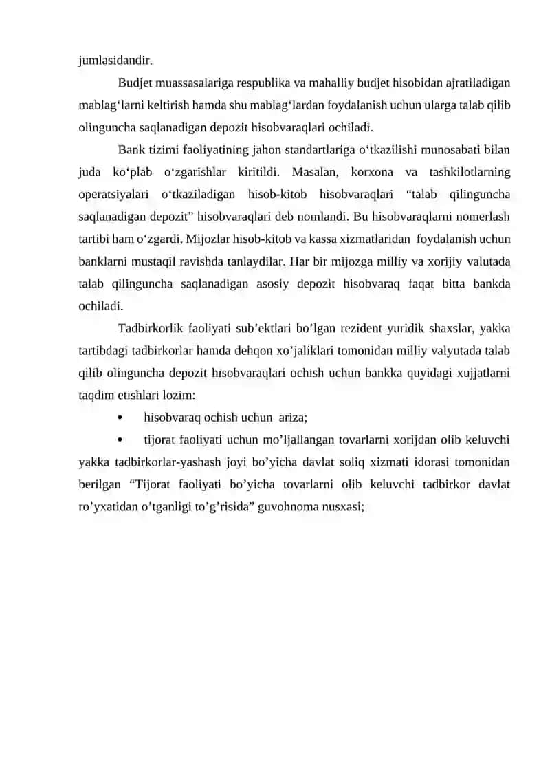 Bank hisob varag'i shartnomasi 3